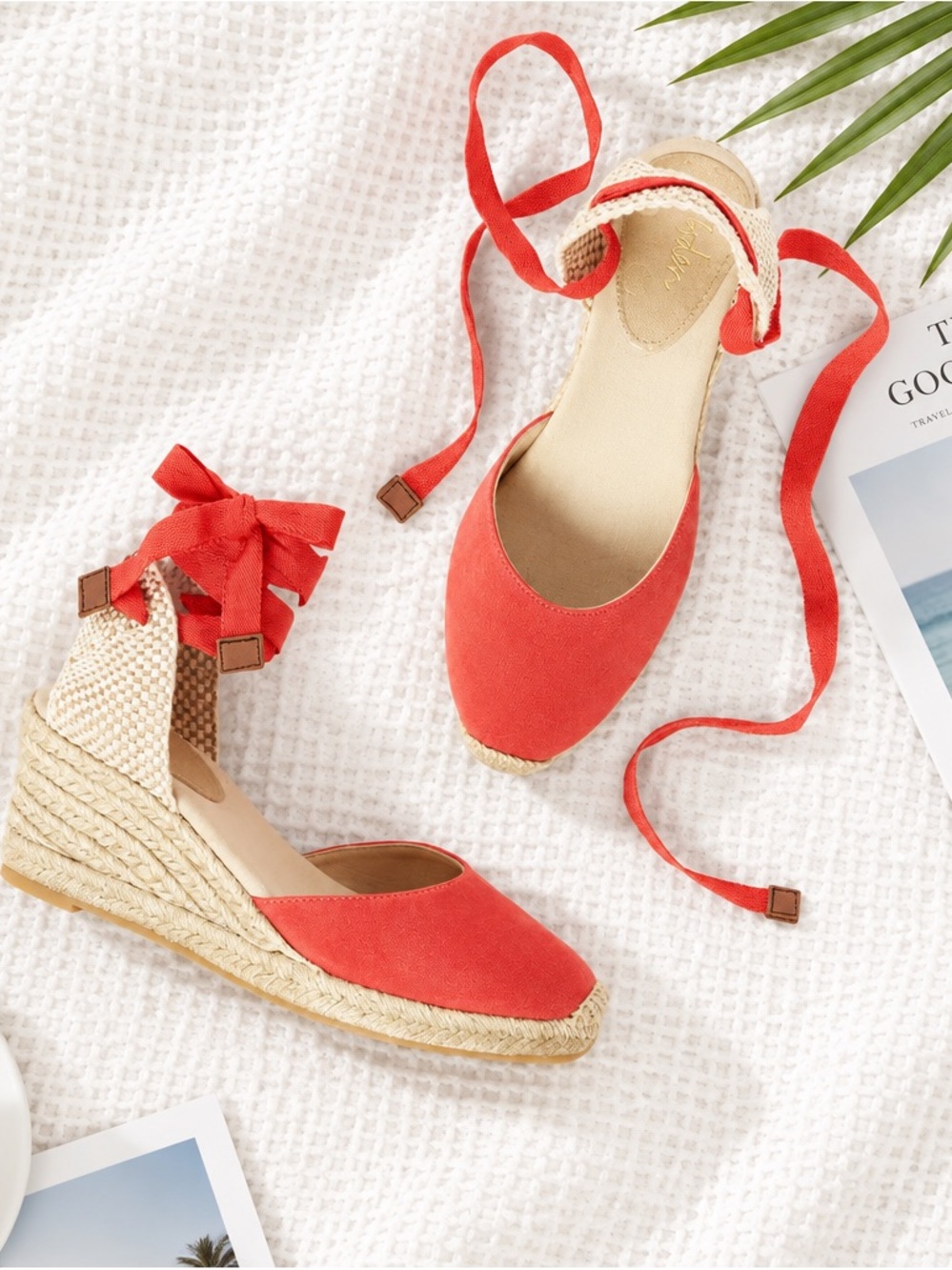 Boden  Espadrille Wedge Tie-Ankle Sandals - Women